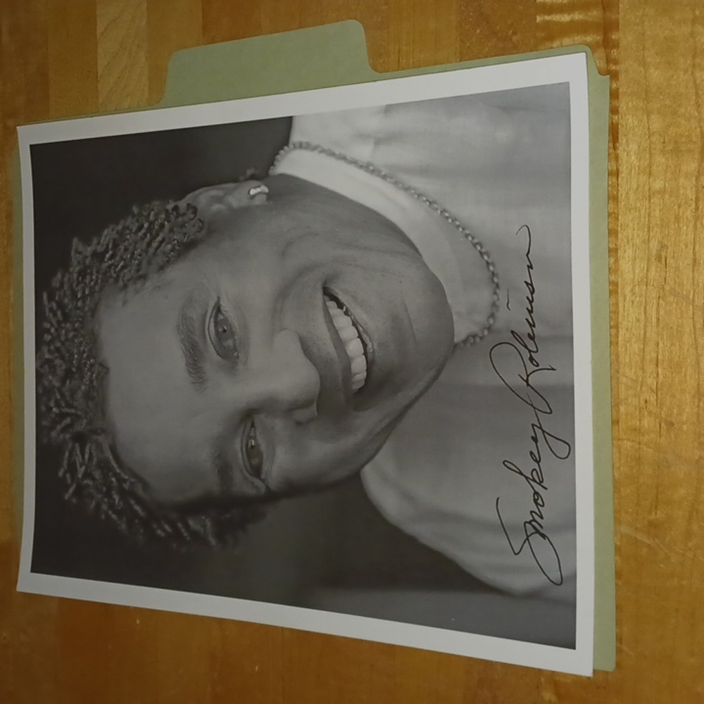 Smokey Robinson autographed photo